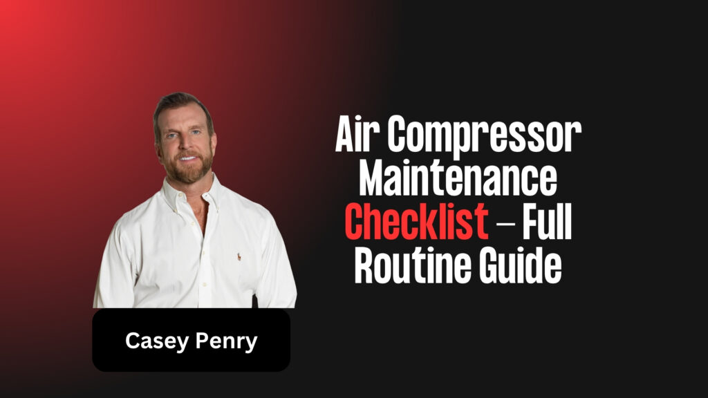 Air Compressor Maintenance Checklist | Full Routine Guide